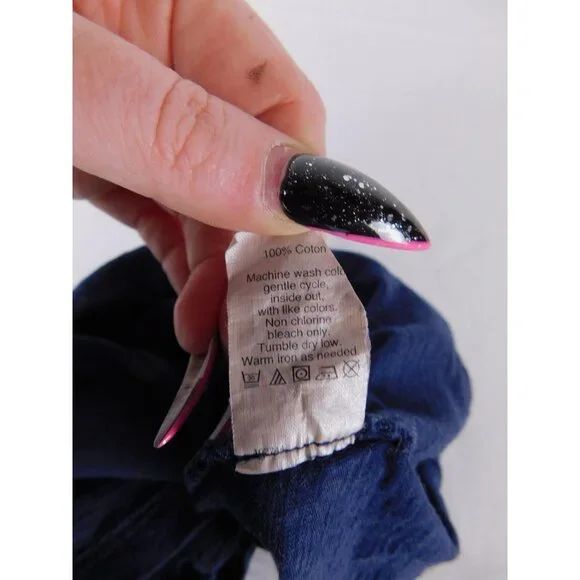 J.Crew Tank Top Womens Small Blue Textured Cotton Scoop Neck Sleeveless Pom Pom - Picture 5 of 6